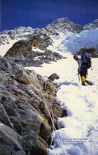 
Beginning the climb of Shishapangma Southwest Face - Journeys to the Ends of the Earth book
